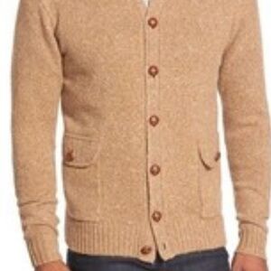 Peter Millar Men's Camel hair Sweater/ Cardigan size XL